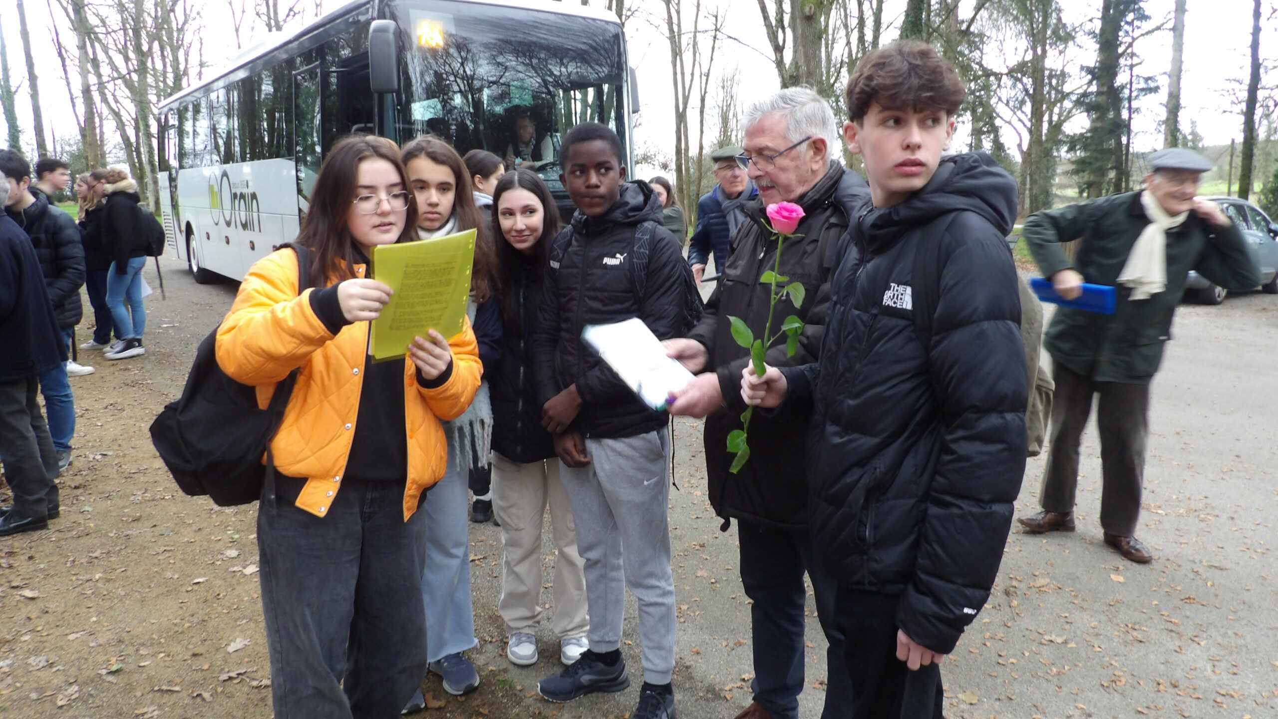 Photos des élèves au maquis de St-Marcel 1