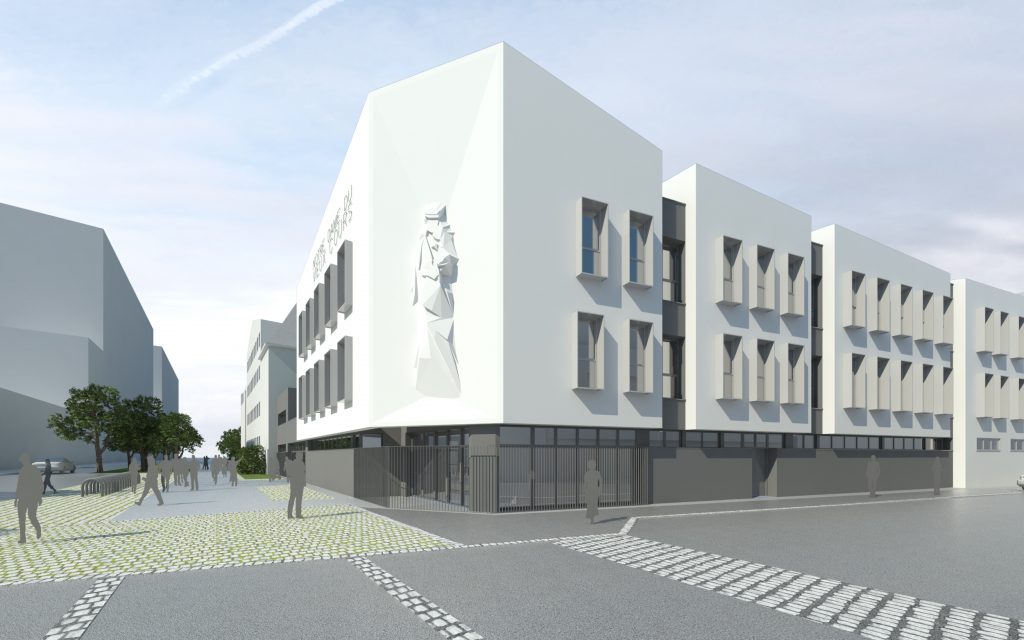 photographie du Nouveau bâtiment coin Plélo - Souvestre