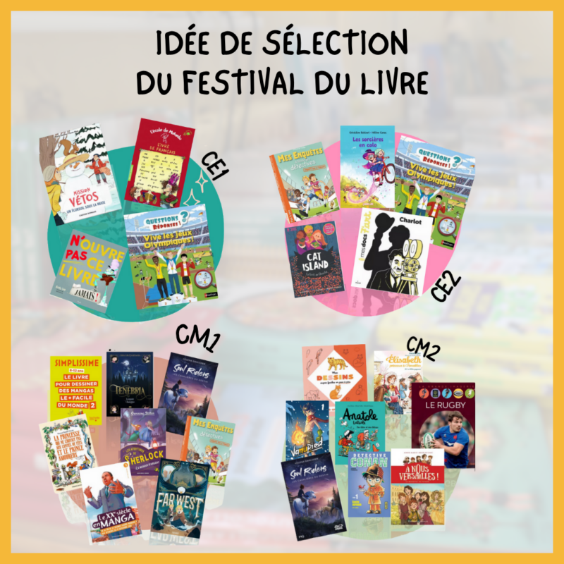 Idée de sélection livre CE1, CE2, CM1, CM2