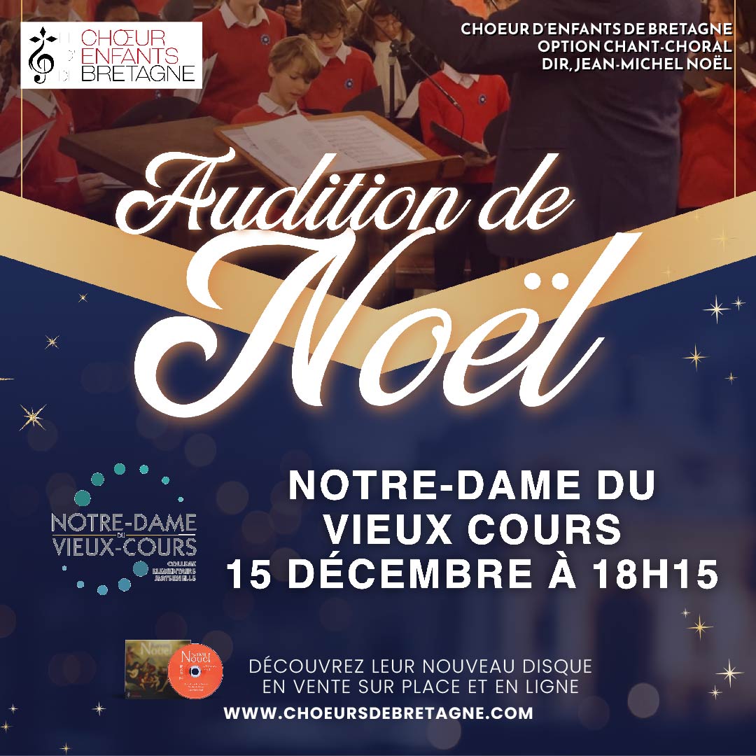 La Magie de Noël prend vie avec la Chorale des Chœurs d’Enfants de Bretagne! 🌟 ✨🎶