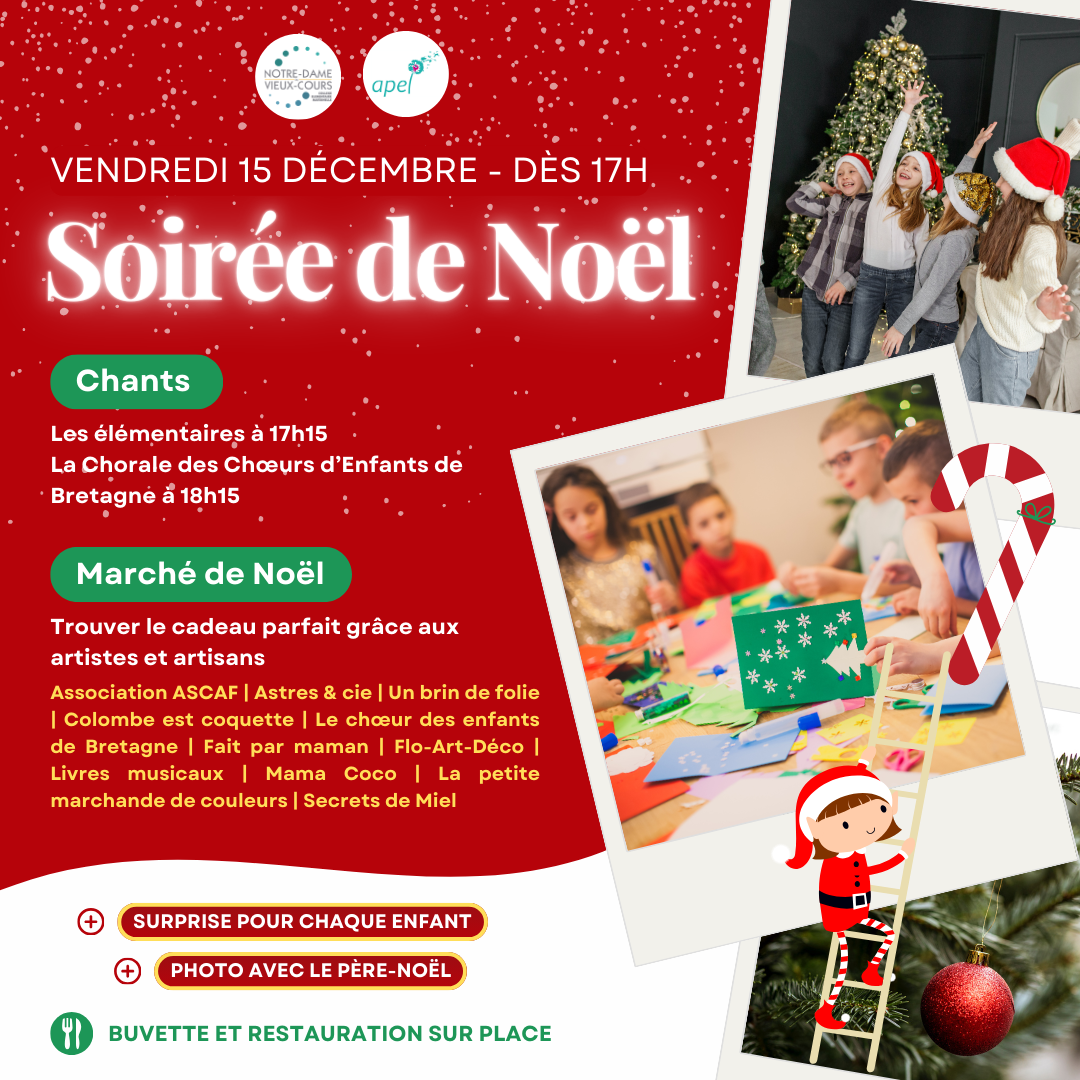 post qui annonce le résumé de la soirée de Noel 2023