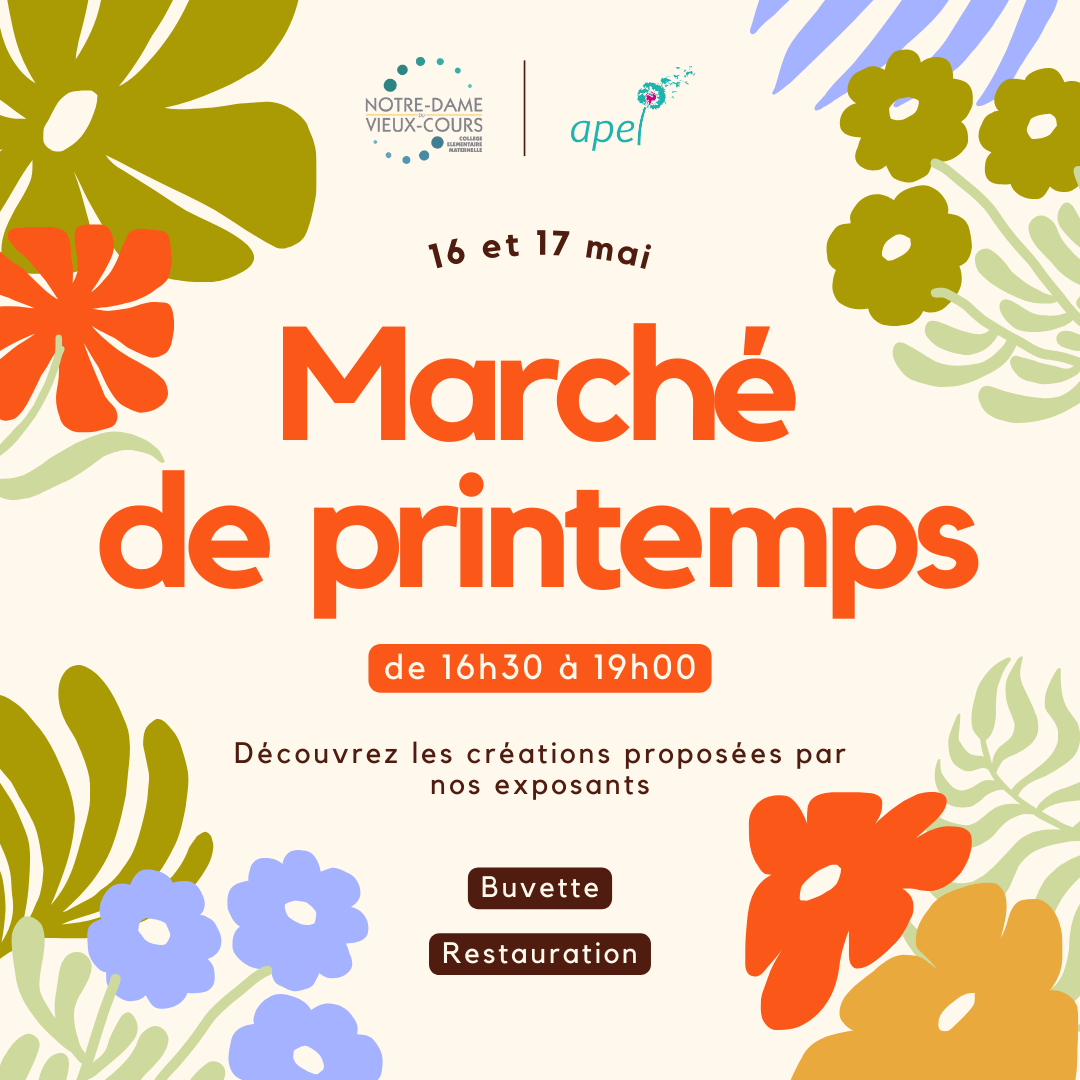 Post marché de printemps