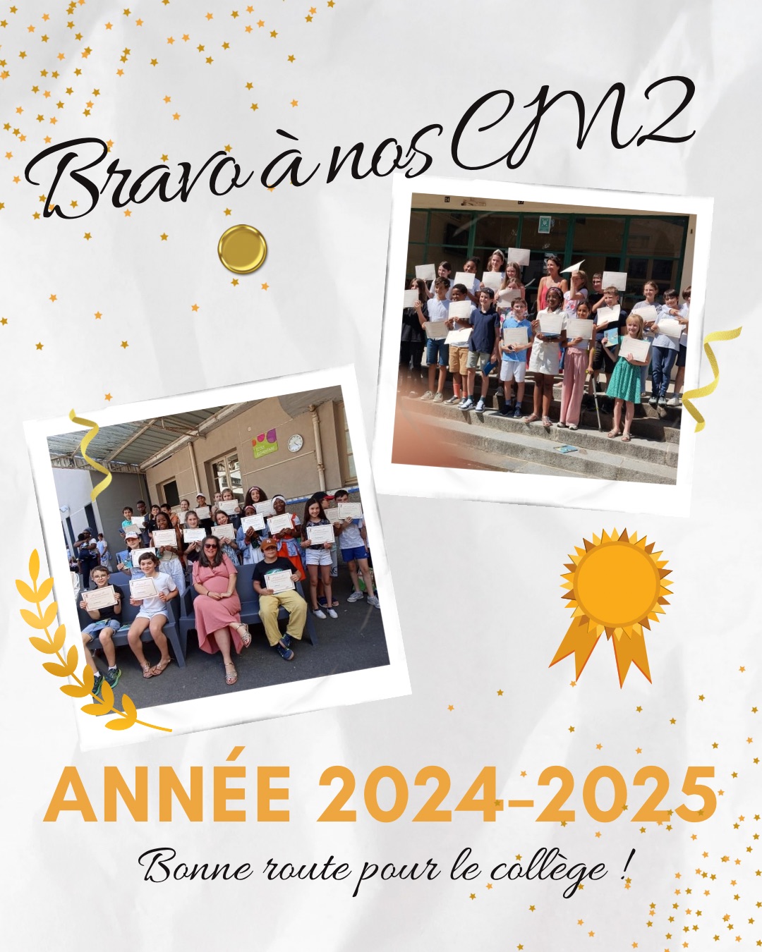 Remise diplôme cm2